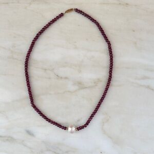 Pearl Accent Garnet Necklace - Women Jewelry from Sundance